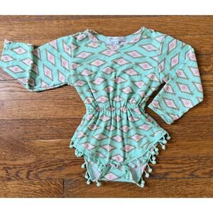 Bailey's Blossoms Girls' Geometric Print Bodysuit Size 6-12